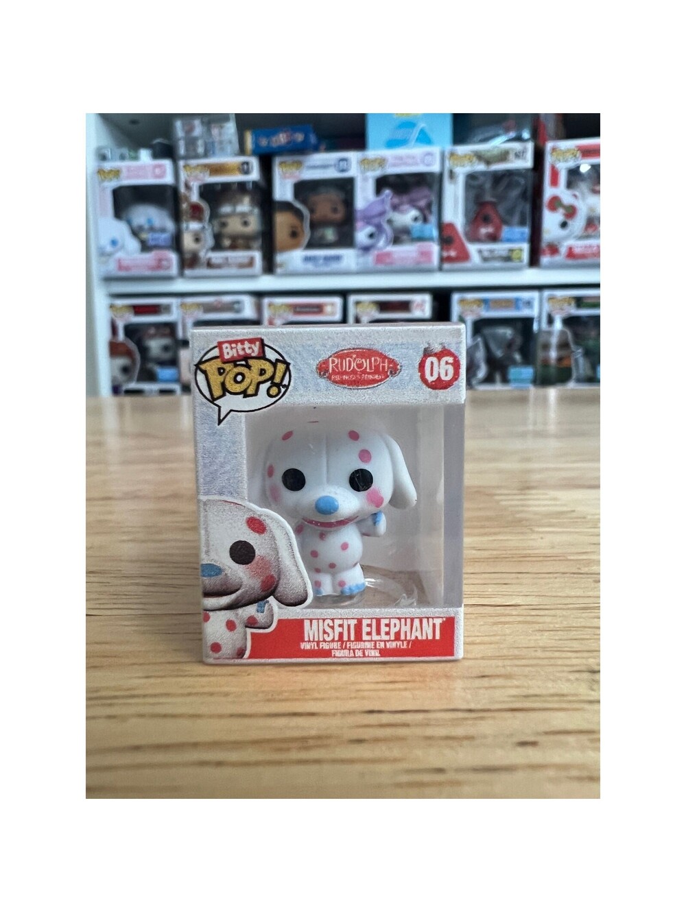 BITTY Misfit Elephant 1" Funko Pop #06 Rudolph Red-Nosed Reindeer Christmas Toys